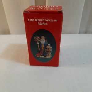 Santa's of the Nations China 1991 Plus Promotion Hand Painted Figurine Vintage